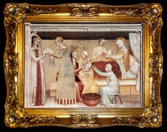 framed  GIOVANNI DA MILANO The Birth of the Virgin, ta009-2